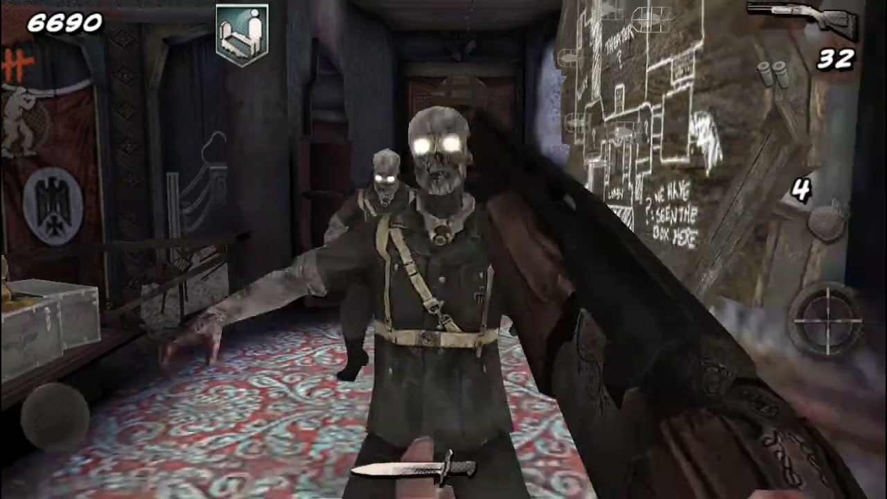 No audio. Call of Duty: Black Ops Zombies Gameplay Part 2