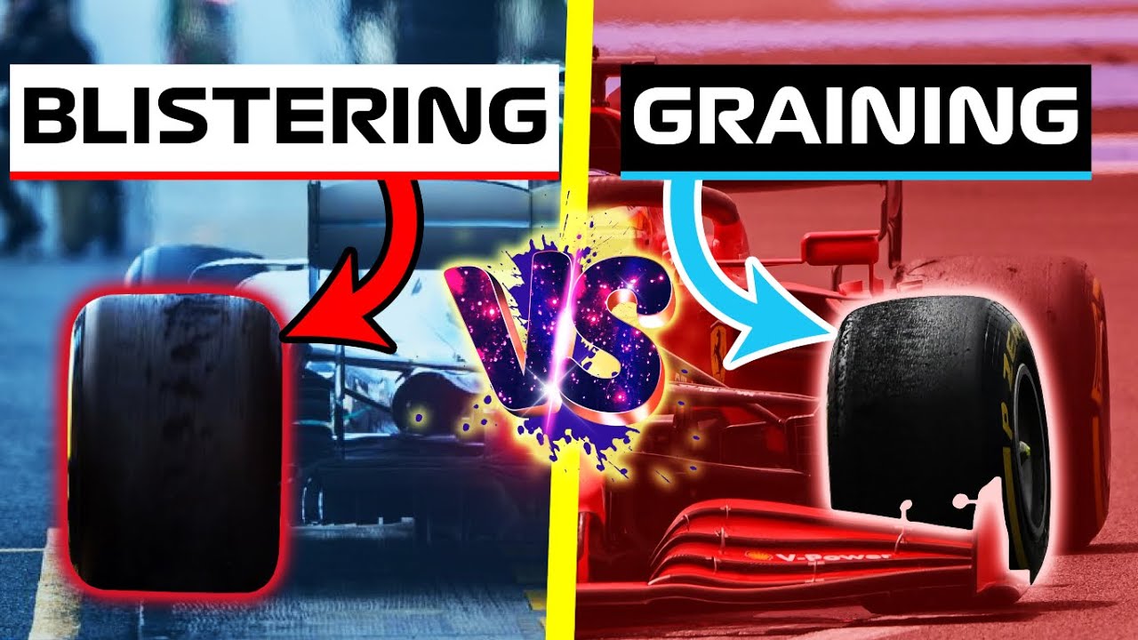 Desgaste de NEUMÁTICOS F1: GRAINING vs BLISTERING 💥 ¿Por Qué se CALIENTAN las RUEDAS? | Formula 1