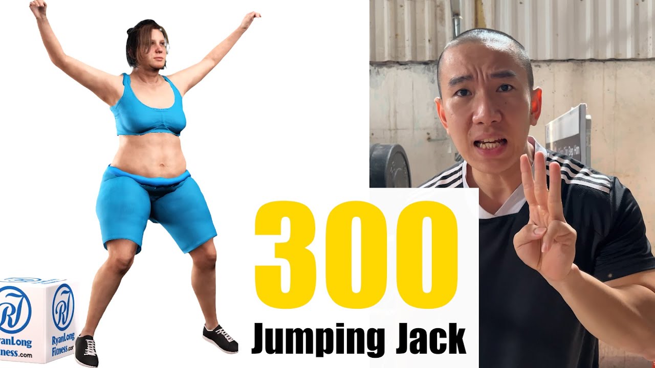 300 Cái Jumping Jack - Giảm Mỡ Toàn Thân - Hiệu quả cho chị em bận rộn #giamcan #abs #bellyfat