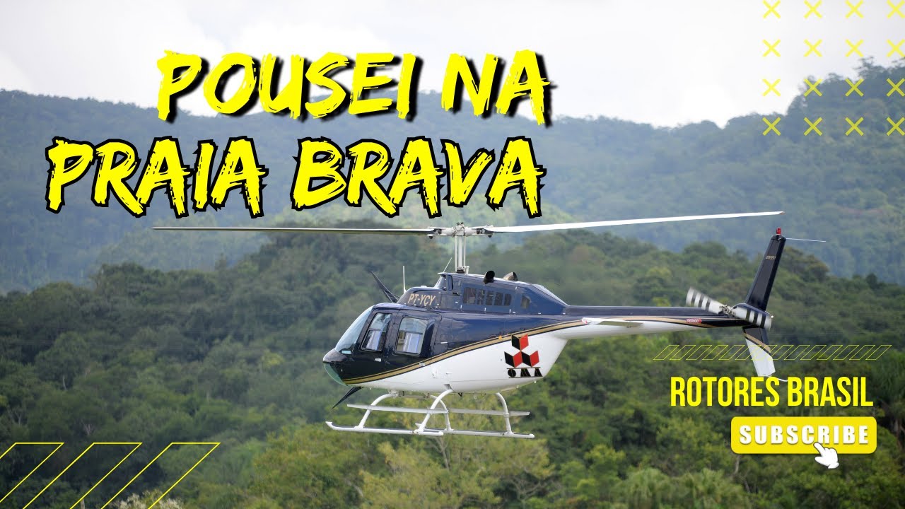 De Blumenau Para Itajaí De Helicóptero (Bell 206 Jet Ranger) * Com Fonia *