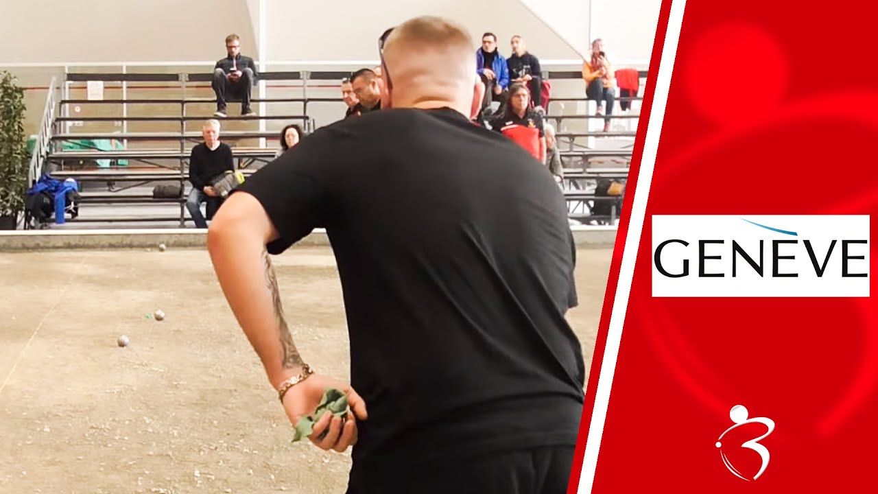 1e partie CAROUGE vs GENEVOISE 02 : Marathon L'Hivernal &agrave; p&eacute;tanque de Gen&egrave;ve 2024 seniors