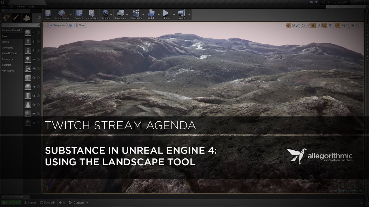 Substance in UE4: Creating Landscape Material | Adobe Substance 3D