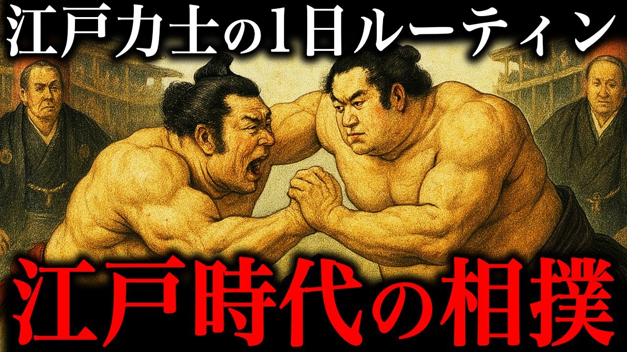 江戸時代の力士の1日ルーティン！江戸庶民の憧れだった力士たちの生活が凄かった！