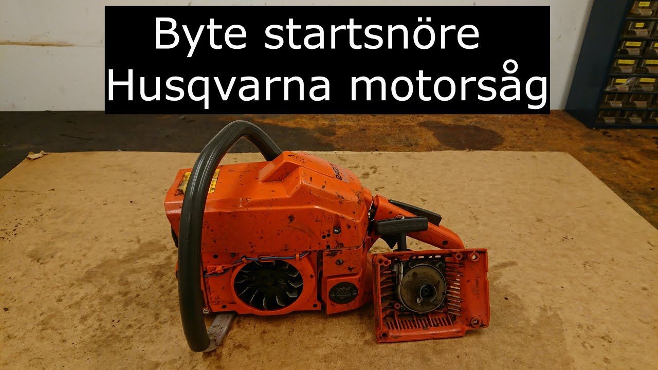 Hur du byter startsnöre Husqvarna 242XP motorsåg