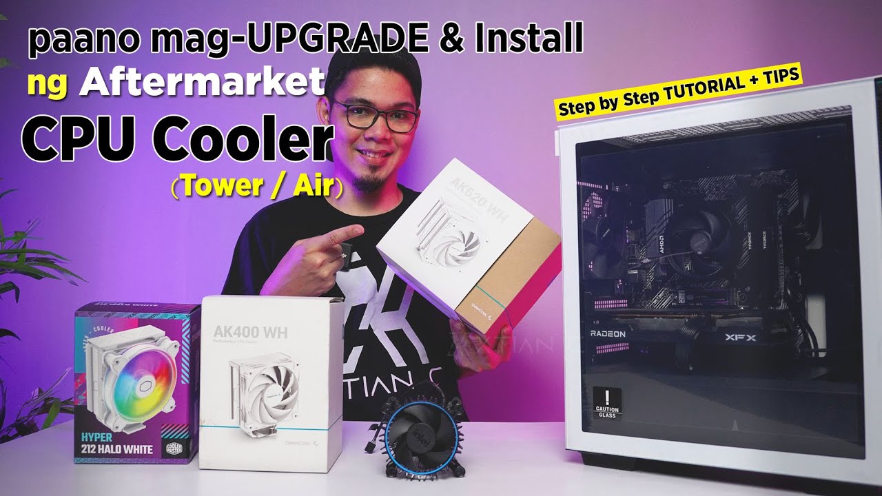 VLOG: paano mag-UPGRADE & INSTALL ng Aftermarket CPU Tower/Air Cooler (AM4) [Ph]