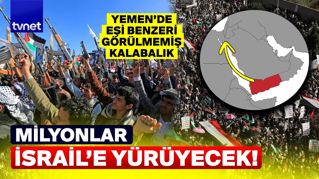 Yemen halkı İsrail'e karşı silahlandı! 