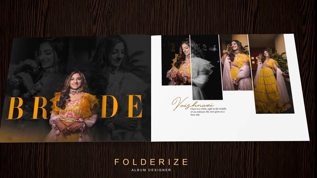 Wedding album design l #weddingalbum #folderizealbum #albumdesign