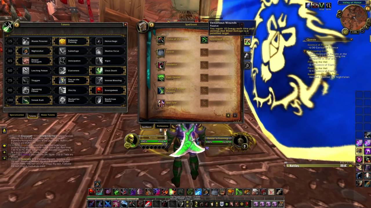 How to : PvE Assassination Rogue in Legion 7.0.3[UPDATED]