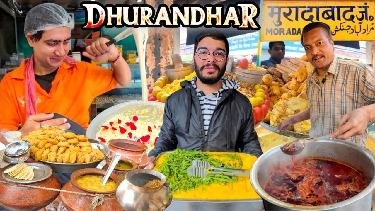Moradabad के Dhurandhar जायके😋Top 5 Moradabad Street Food,Babu Ram Halwai,Multani,Singhare ki Kachri