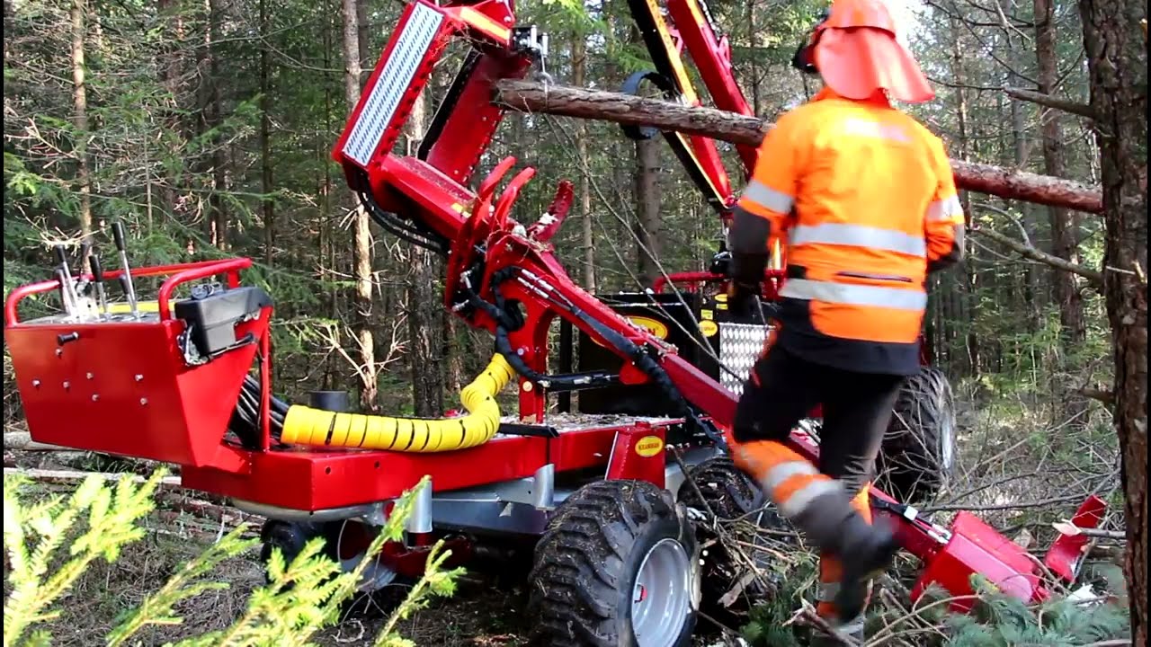Kranman Processor P25 monterat på en Kranman Bison 8000