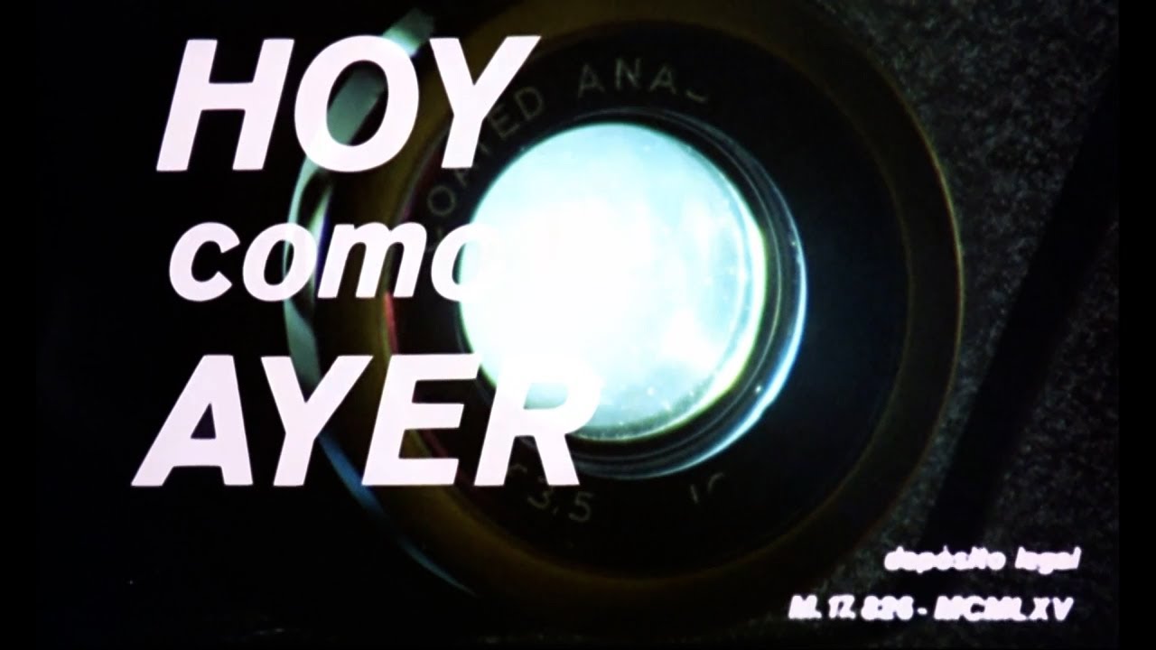 CINE ESPAÑOL - HOY COMO AYER (1966)