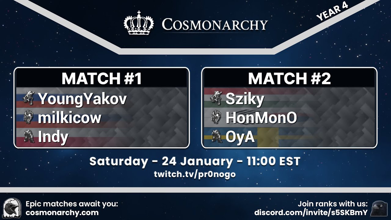 Cosmonarchy - Showmatch #8! SIX pros battle it out!