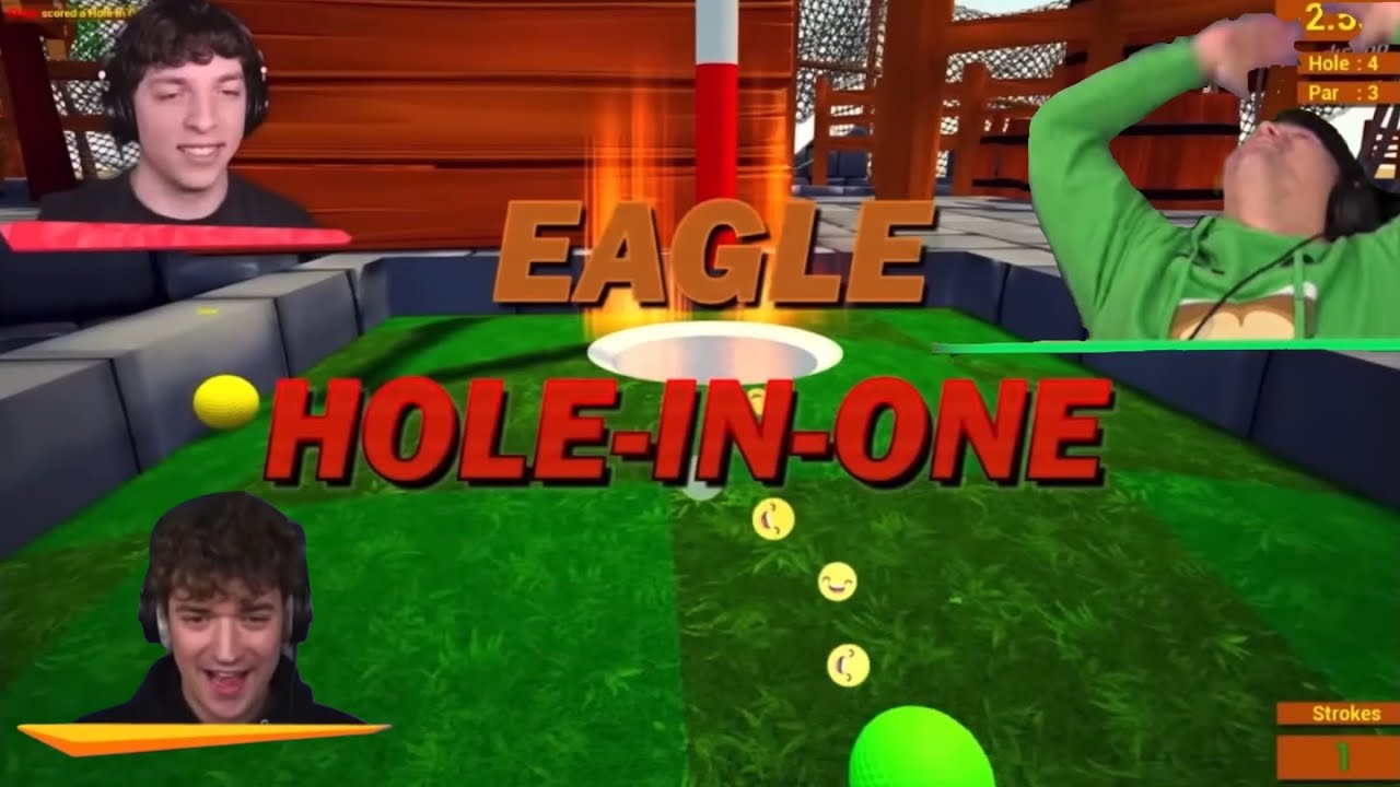 HILARIOUS Hole in One Golf It compilation | ft. Slogo, Jelly & Crainer