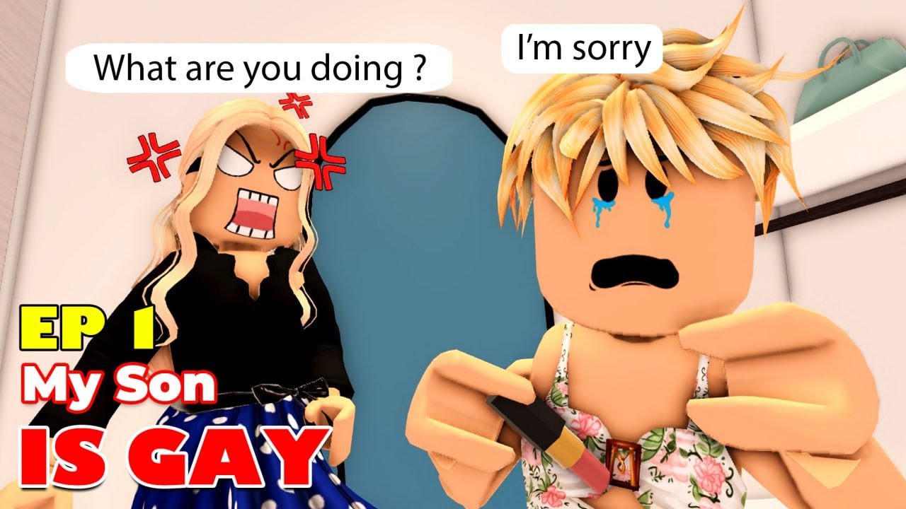 School Love: MY SON IS GAY (Ep 1) 💄 Roblox Love Story ⭐