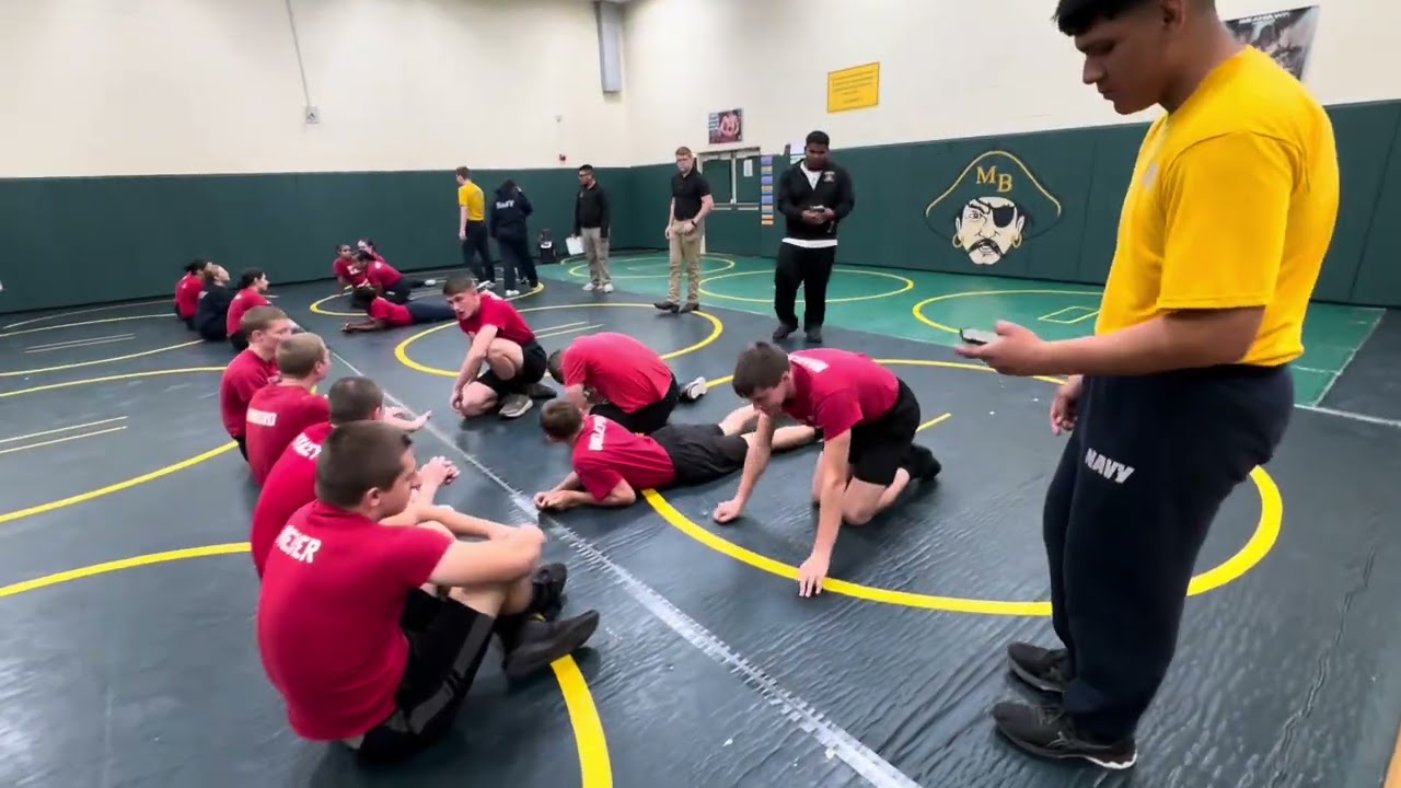 PT (push-ups/sit-ups) at Myrtle Beach Drill Meet 