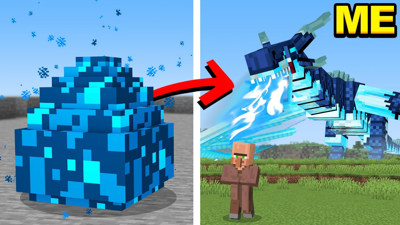 Эволюция дракона в БОЖЕСТВЕННОГО дракона в Minecraft