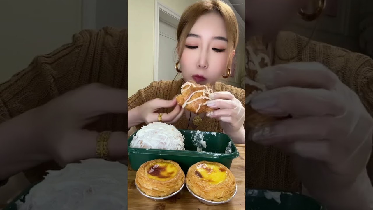 ASMR Dessert Mukbang xiao shuang - 1177 