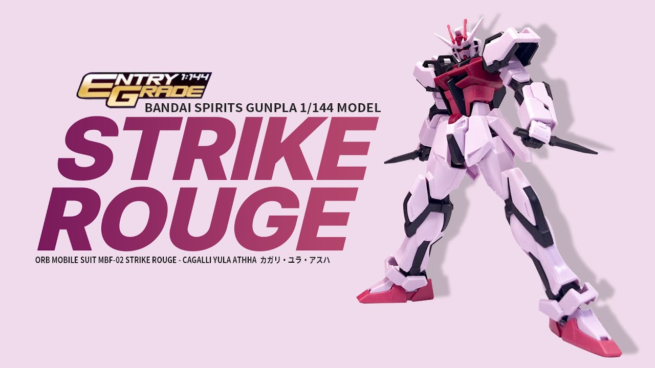 EG 1/144 GUNDAM STRIKE ROUGE GUNDAM SEED ASMR BUILD - limited edition Round Box ver