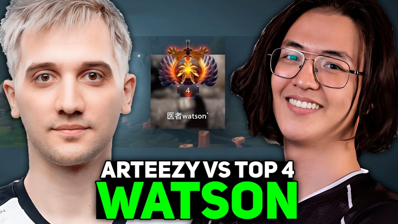 ARTEEZY НА SHADOW FIEND ПРОТИВ WATSON НА DROW RANGER ИЗ ТОП-4 РЕЙТИНГА