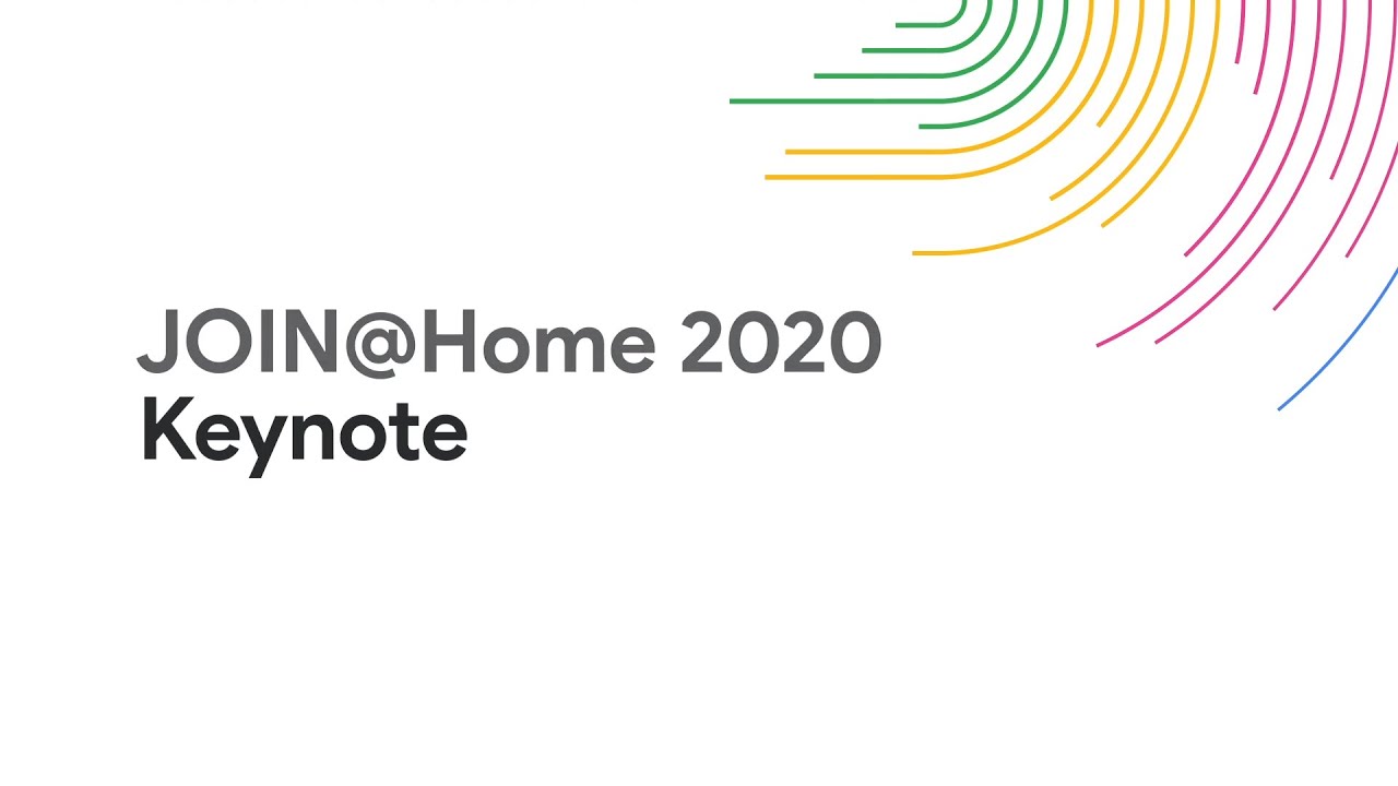 JOIN@Home 2020 Keynote