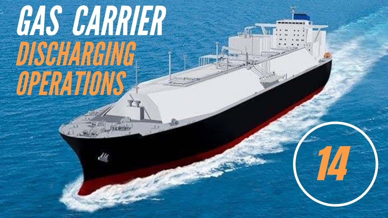 Gas carrier - Discharging operations | Lpg ship discharging operations | cargo discharge operations
