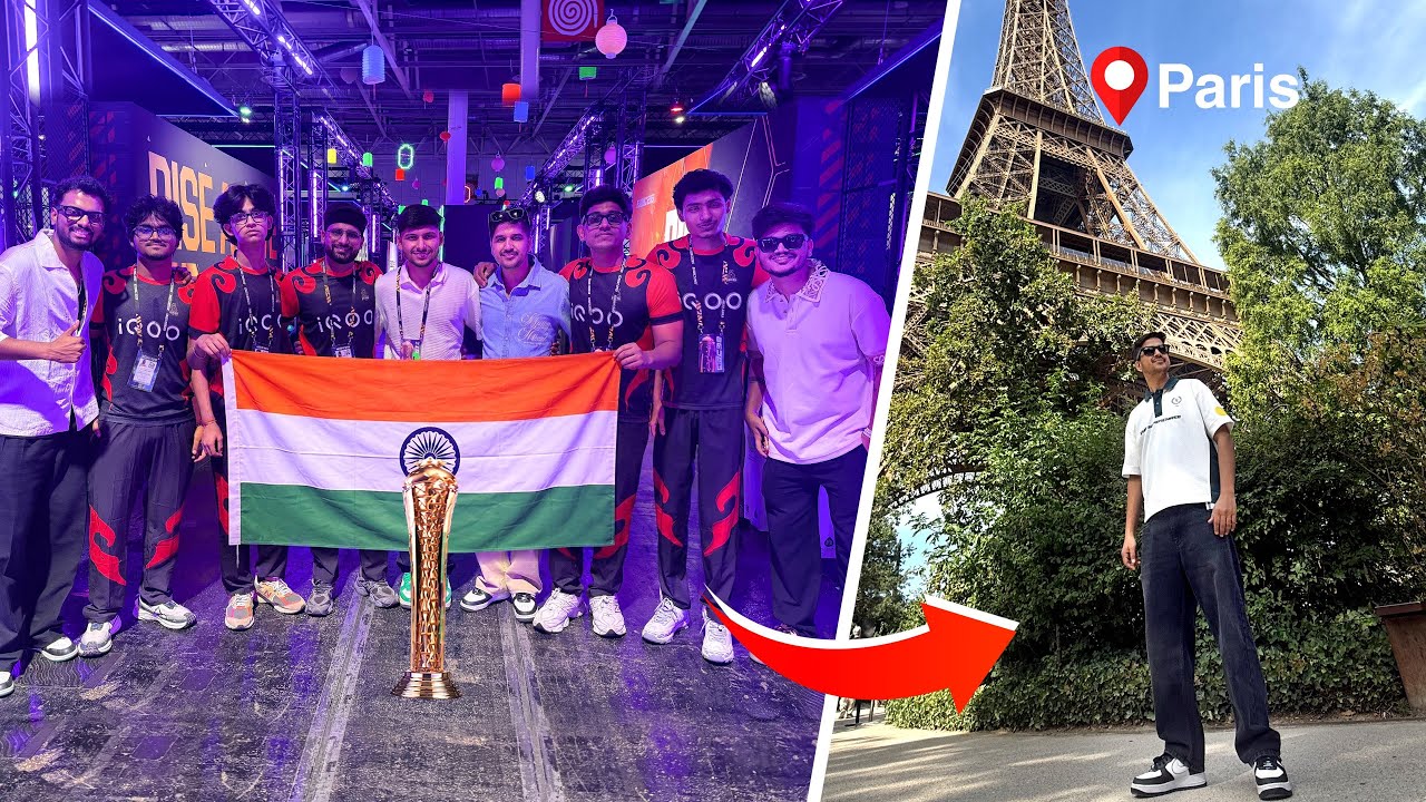 Team INDIA at EWC Paris 🇮🇳 !! Full VLOG 🔥