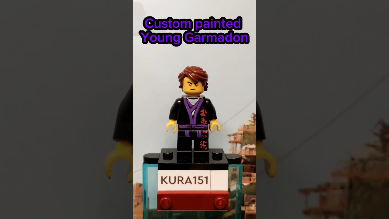 Custom painted Young Garmadon from #lego #ninjago #legoninjago #lordgarmadon #garmadon