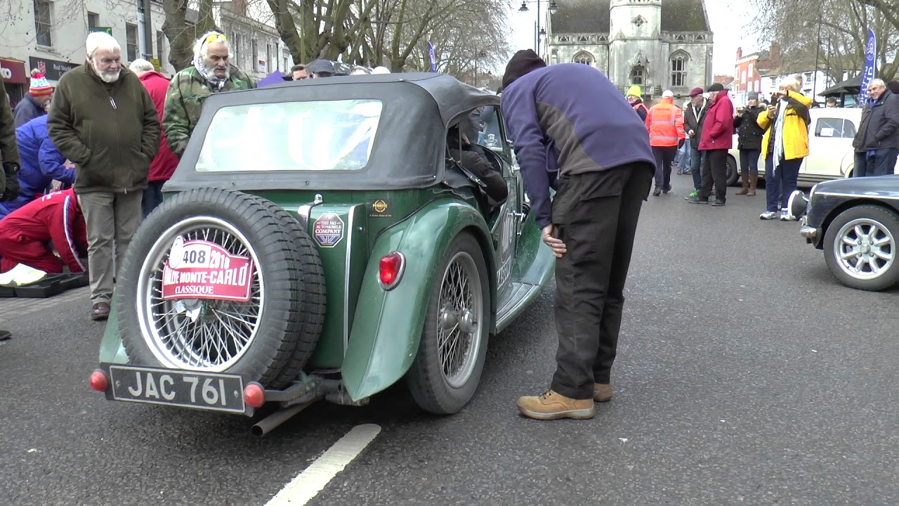 MG TC on the Monte Carlo Rally at the Banbury Passage Control 2018