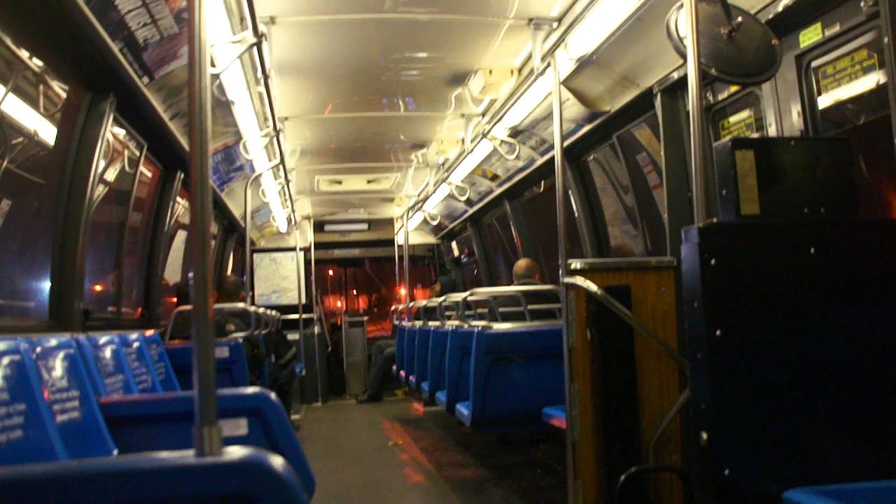 On-Board MTA Bus Company 1996 NovaBus RTS-06 9017 On The Q10 Limited To Kew Gardens