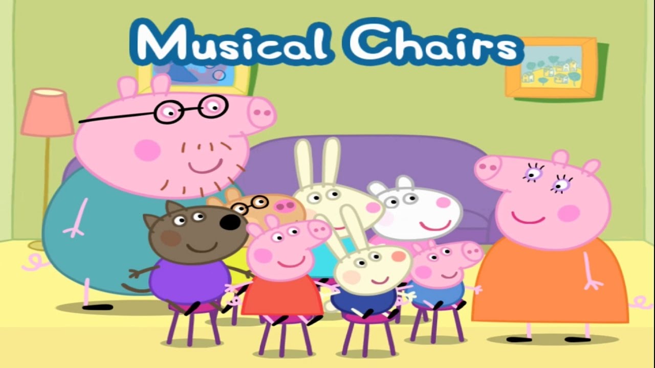 🐷 PEPPA PIG Playing Musical Chairs 🐖 Peppa Pig Party time GAMEPLAY 🌟