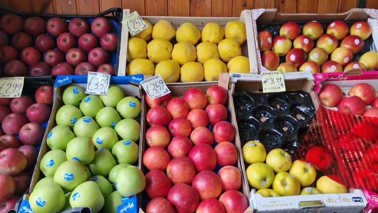 İtalya'da manav ve kuru gıda ürünleri 🇮🇹