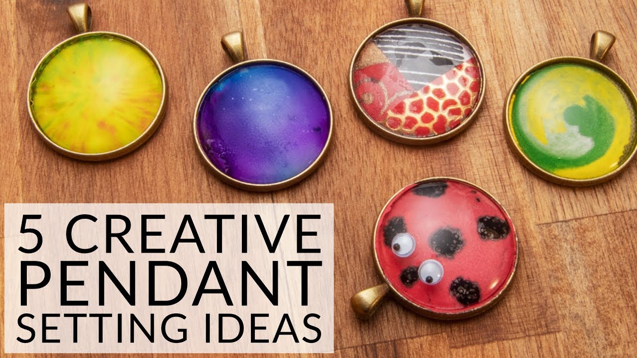 5 Creative Ways to Decorate a Cabochon Pendant -   Jewellery Making for Students