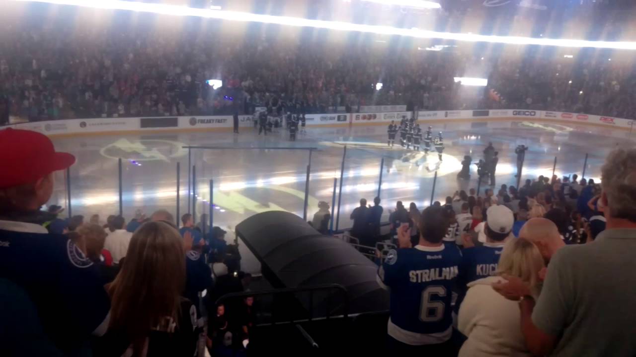 2016-17 Tampa Bay Lightning player introductions