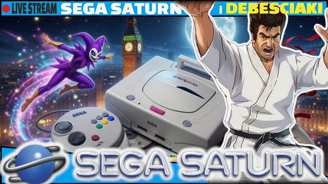 LIVE - SEGA SATURN i debesciaki (NTSC) Tydzien z SEGA❤️#sega #segasaturn #retro #retrogaming