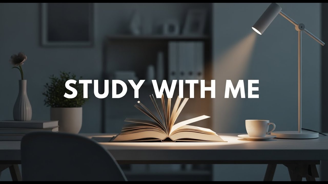 1-Hour Study With Me | Soft Piano & Pads | Focus Better