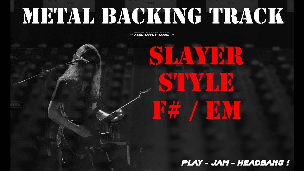 Slayer Style Metal Backing Track F# - Em 190BPM | #MBT002