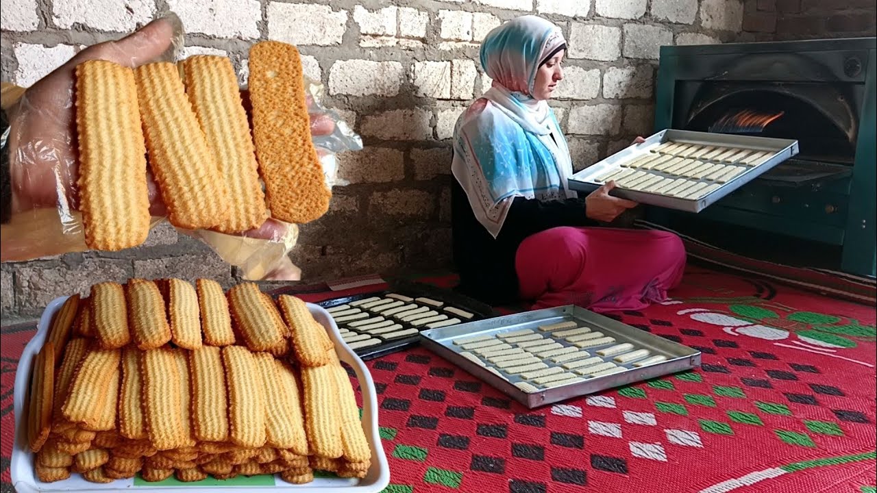 بسكوت العيد في البيت بالماكينة وكيس الحلواني هش وناجح من أول مرة