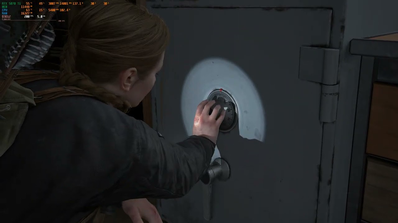 The Last of Us™ Part II Remastered RTX5070TI DLSS 4.5 preset m - 2K(max)