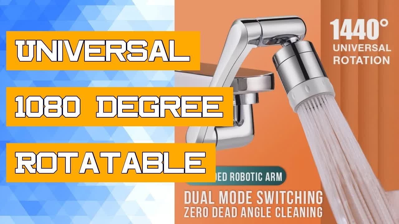 Universal 1080 Degree Rotatable Faucet Aerator Extender Plastic Splash Filter Faucets Bubbler Nozzle