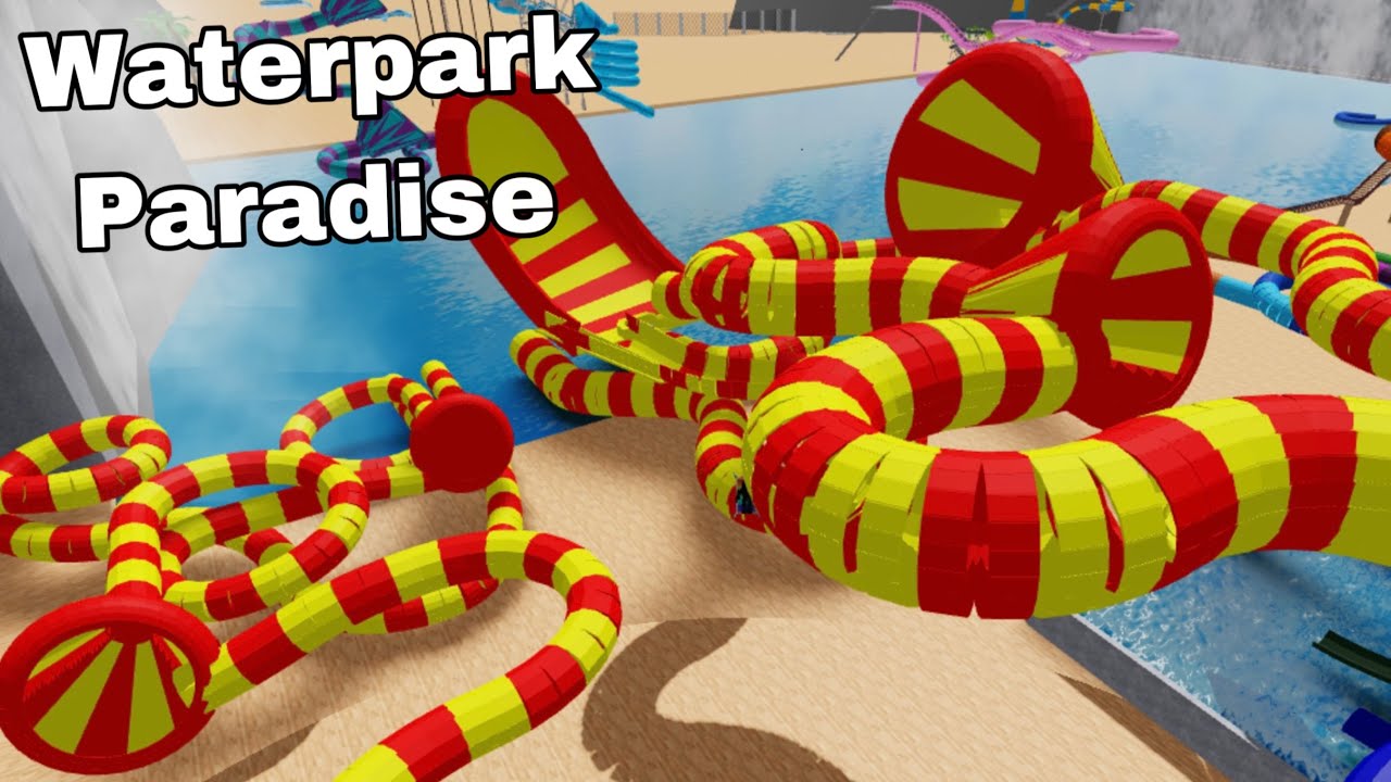 All Waterslides at Waterpark Paradise | ROBLOX (Ft. AgentGlider)