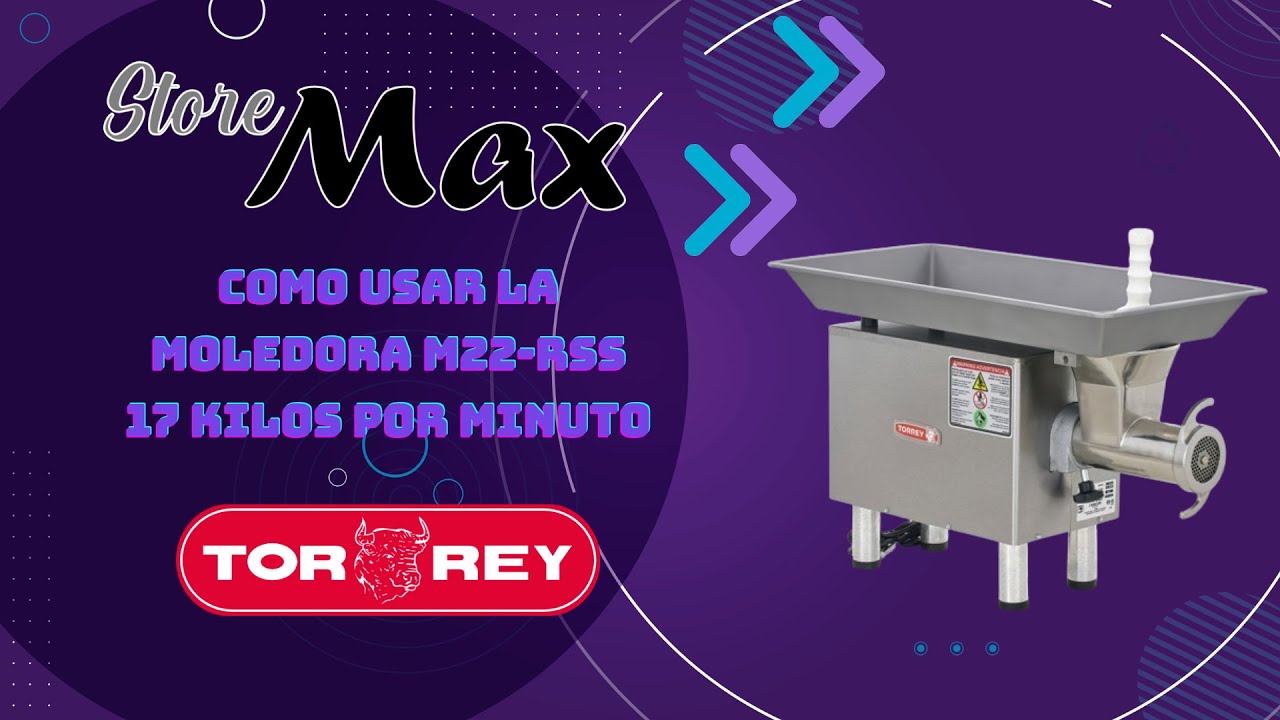 COMO USAR LA MOLEDORA DE CARNE TORREY M22 RSS