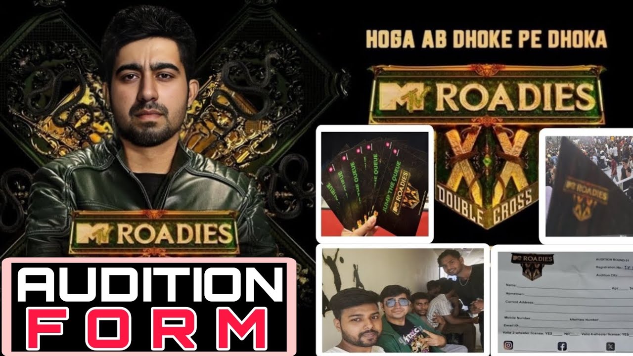 AUDITION FORM OF ROADIES - DOUBLE CROSS XX 2024 !! 😍🔥