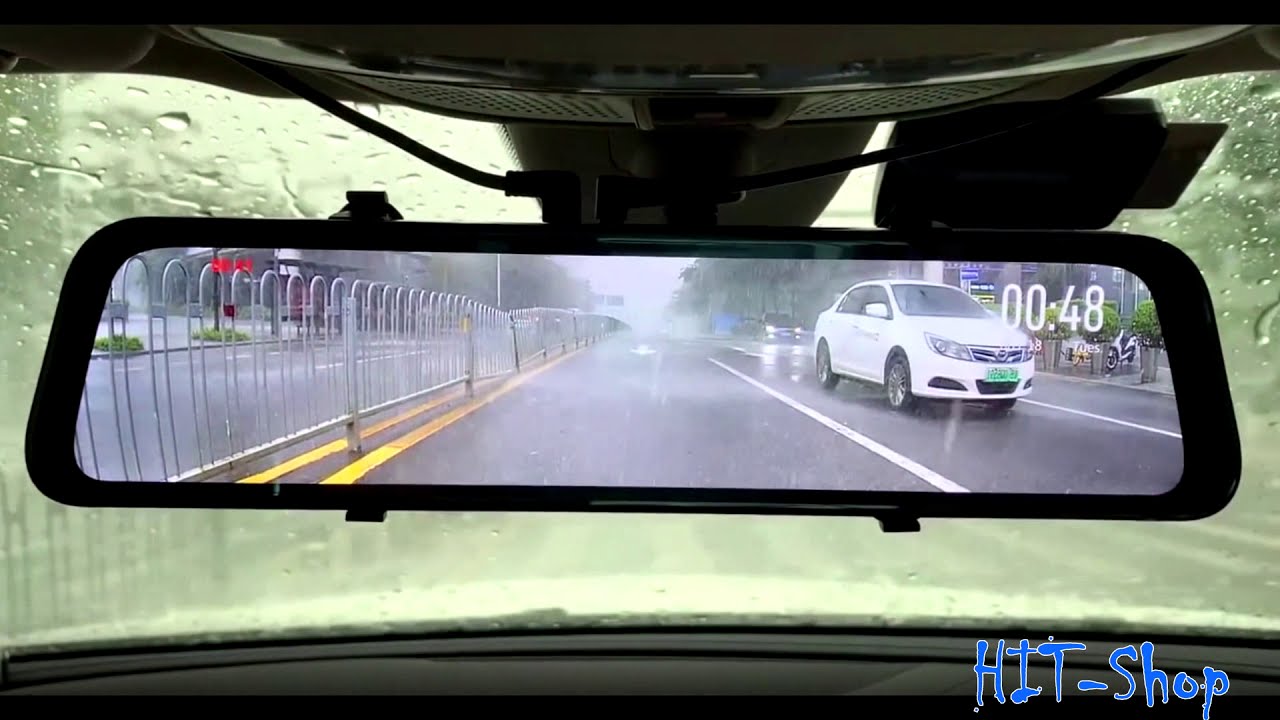 🛒Автомобильный видеорегистратор с зеркалом заднего вида. / Car DVR with rearview mirror