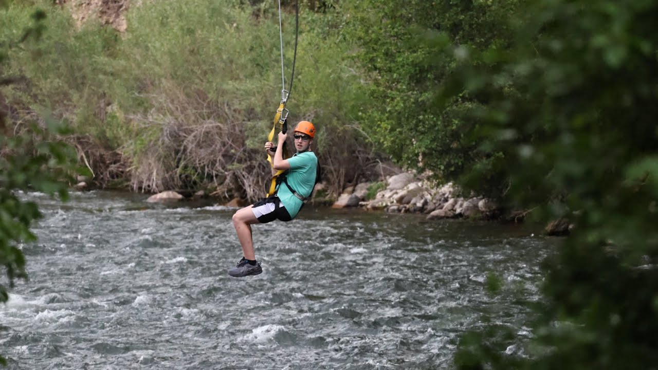 Montana Whitewater & Zipline!! ZIPLINING In The Gallatin National Forest Over The Gallatin River, MT