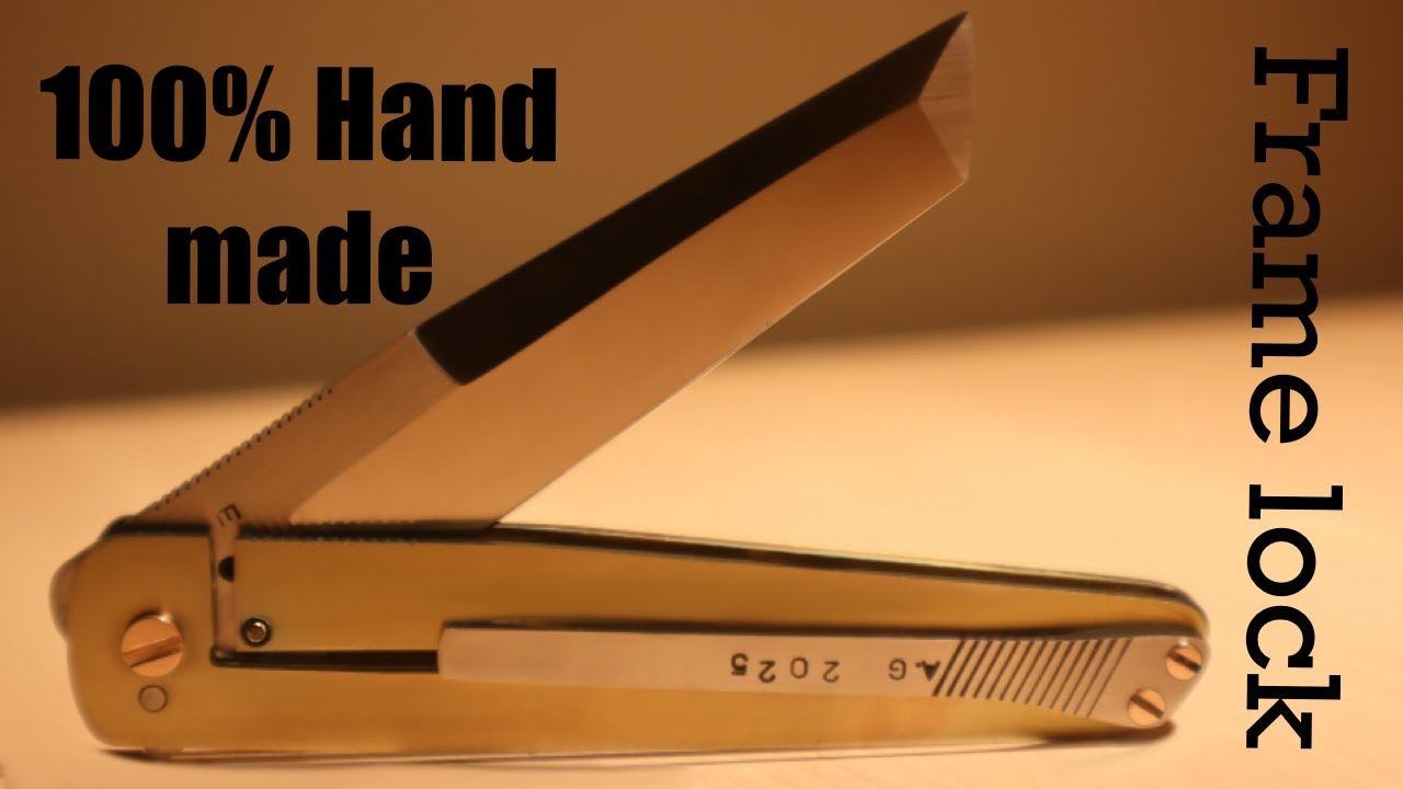Knife making - Hand made frame lock