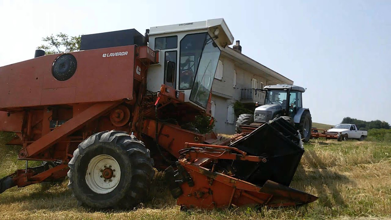 Trebbiatura Orzo 2015 con Laverda M112AL + New Holland TS125A & monoasse Emme Enne