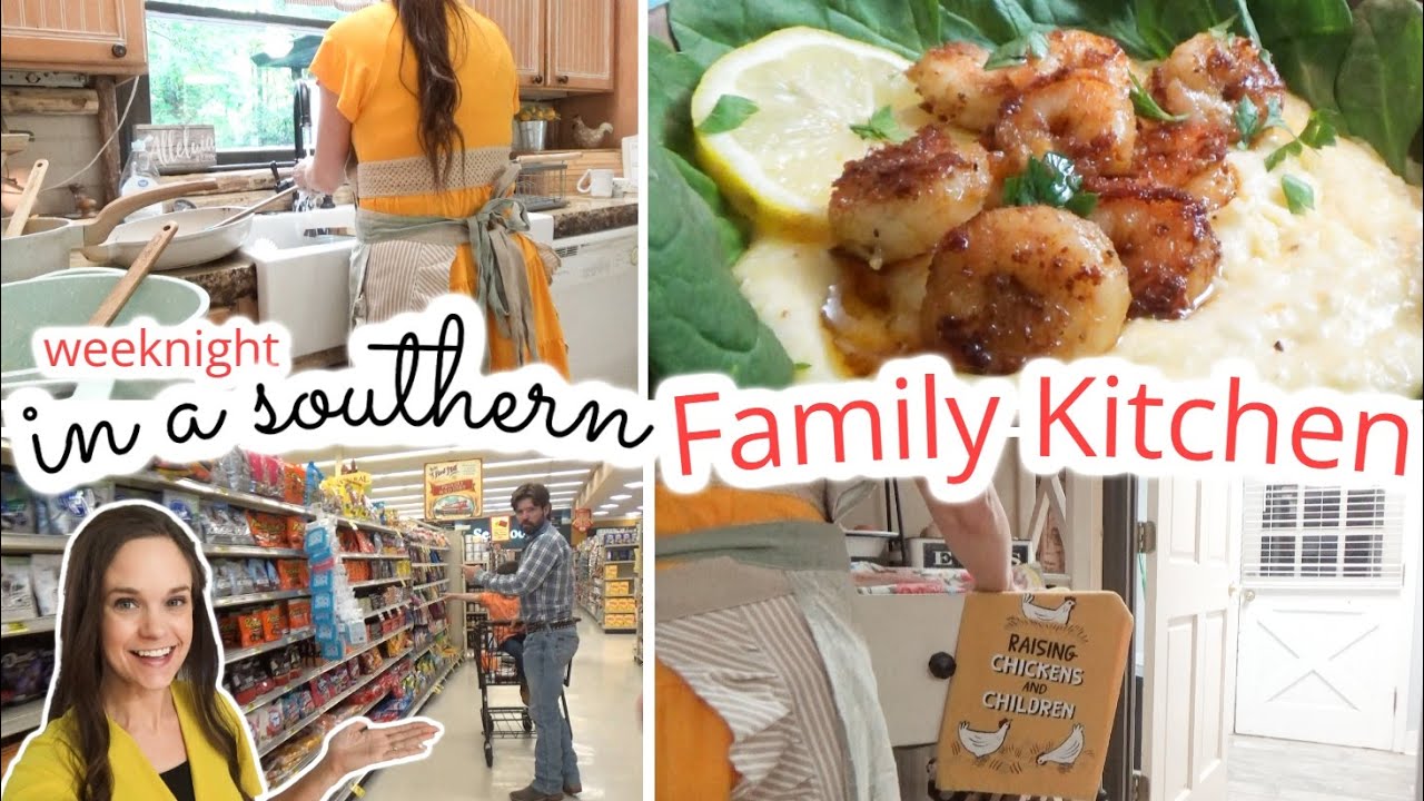 I can't believe it! 😲 | Grocery Shop & Cook with us in the Kitchen! | Southern Shrimp & Grits Recipe