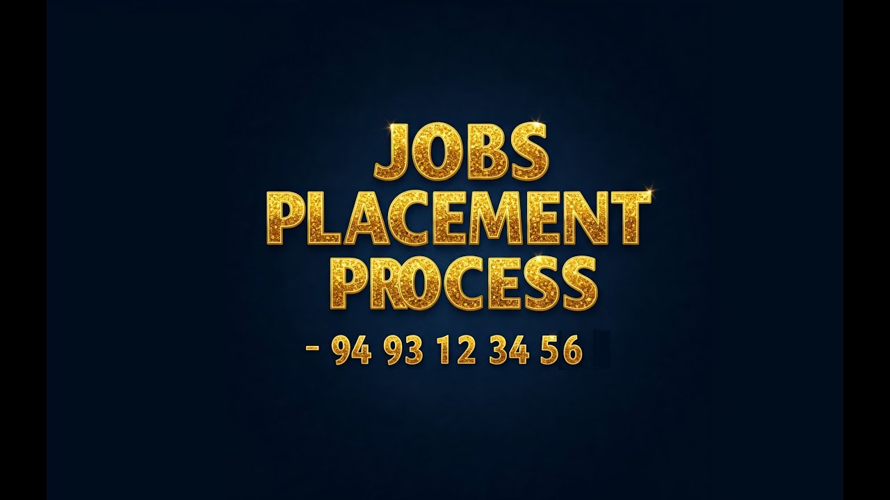 Job Training & placement Process Explained April 2025