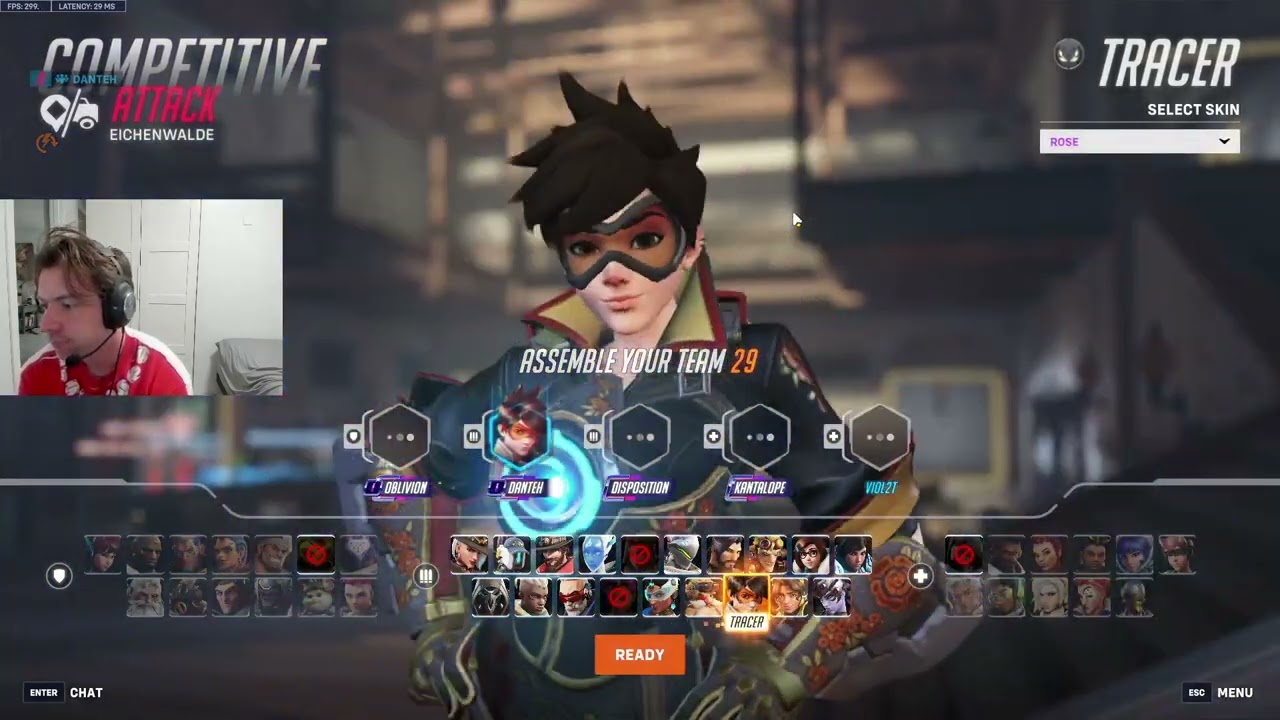 DANTEH TOP 500 TRACER OVERWATCH 2 SEASON 16 GAMEPLAY