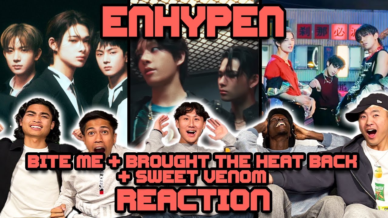 OUR FIRST TIME WATCHING ENHYPEN! | Bite Me + Brought The Heat Back + Sweet Venom